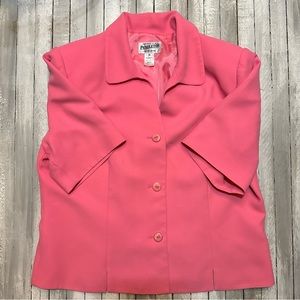 Pendleton Spring short sleeved blazer bubble gum pink